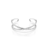 5677626 Swarovski Bilezik Hyperbola:Cuff Whıte/Rhs M - 1
