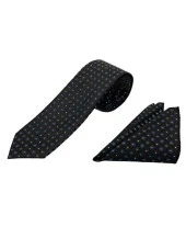 Brianze Premium Ahşap Kutulu 2'li Kravat Mendil Set thumbnail 3