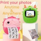 Print Kamera Çocuk Fotoğraf Makinesi Yazdırılabilir Dijital HD Şipşak Fotoğraf - 3