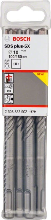 Bosch - SDS-Plus-5X Serisi Kırıcı Delici Matkap Ucu 10*160 mm 10'lu - 2