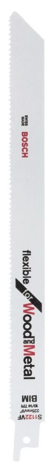 Bosch - Flexible Serisi Ahşap Ve Metal için Panter Testere Bıçağı S 1122 VF - 5'li - 1