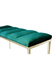 Vesta Gold Yeşil-kapitoneli Model Puf&bench&koltuk-oturak-uzun Makyaj Puff-yatak Odası Ucu&önü - 5