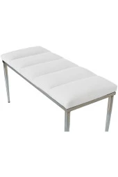 Vesta Sılver Beyaz-kapitoneli Model Puf&bench&koltuk-oturak-uzun Makyaj Puff-yatak Odası Ucu&önü - 6