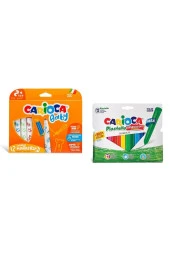 Bebek Yıkanabilir Keçeli Kalem 12'li Ve Jumbo Üçgen Elleri Kirletmeyen Pastel Boya - 1