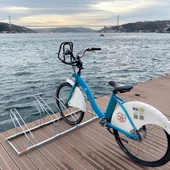 Bisiklet Park Yeri Dörtlü Galvaniz EKO, Park Demiri 40x140 cm - 1