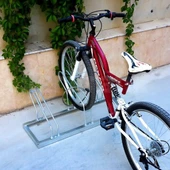 Bisiklet Park Yeri Üçlü Galvaniz, Park Sehpası 40x105 cm - 3