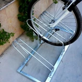 Bisiklet Park Yeri Üçlü Galvaniz, Park Sehpası 40x105 cm - 2