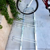 Bisiklet Park Yeri Beşli Galvaniz 40x175 cm, Bisiklet Park Demiri - 3