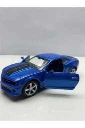 Diecast,Metal Model Oyuncak Araba Chevrolet Camaro Kaput Bagaj Açılır Çek Bırak - 4