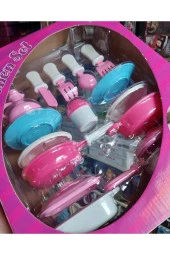 Mutfak Kutulu Set 16 Parça Oyuncak Tava Tencere Çatal Bıcak Tuzluk Tabak Yağlık - 2