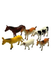 Oyuncak Çiflik Hayvanları 6 Parça 13 Cm - 2