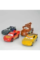 Cars Şimşek Mcqueen 4'lü Set Mater Oyuncak Arabalar - 2