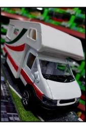 Karavan Metal Gezi Karavan Kırılmaz Çekbırak Kutulu Sıfır Oyuncak Karavan Alloy - 2