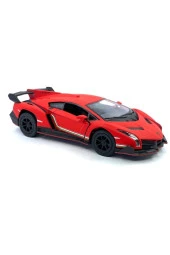 Lamborghini (MAT RENKLİ) Çek Bırak 5inch. Lisanslı Model Araç, Oyuncak Araba - 2