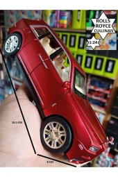 Rolls Royce Cullinan Dıecast 1.24 Metal Araba 6 Kapı Bagaj Kaput Açılır Far Ve Stop Yanar - 1