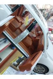 Rolls Royce  Cullınan Dıecast Beyaz Metal 1.24 Koleksiyon Model Işıklı Sesli Far Araba - 4