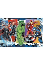 Süper Kahramanlar  Invıncıble 60 Parça Çocuk Puzzle - 2