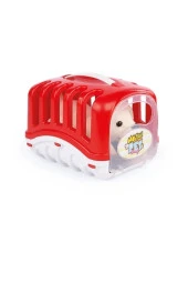 Taşıma Çantalı Oyuncak Köpek Sepet-Kafesli Aksesuarlı Pelüş Kopek Hayvan Set - 3