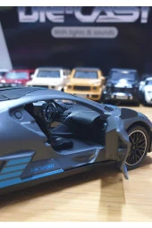 Metal Model Araç Bugatti Divo Oyuncak Diecast 15 Cm Araba Kapılar Bagaj Açılır - 4