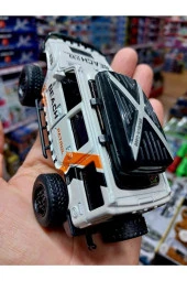 Hummer Offroad Metal Jip V8 4x4 Diecast Araba Kapılar Ve Tavan Bagajı Açılır - 2