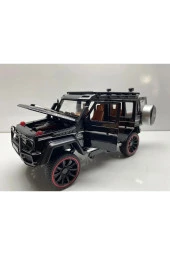 Mercedes G Jip Diecast Metal Model Oyuncak Araba 23 Cm Sesli Işıklı Kaput Bagaj Kapılar Açılabilen - 1