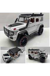 Mercedes G Jip Diecast Metal Model Oyuncak Araba 23 Cm Sesli Işıklı Kaput Bagaj Kapılar Açılabilen - 1