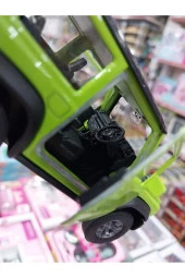 SUZUKİ JİMNİ MODEL JİP 1.36 SCALE DİECAST ORİJİNAL METAL ARABA JIMNI KAPI AÇILIR ÇEKBIRAK YEŞİL - 2