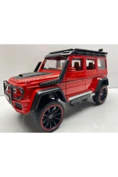 Mercedes G Jip Diecast Metal Model Oyuncak Araba 23 Cm Sesli Işıklı Kaput Bagaj Kapılar Açılabilen - 1