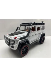 Mercedes G Jip Diecast Metal Model Oyuncak Araba 23 Cm Sesli Işıklı Kaput Bagaj Kapılar Açılabilen - 3