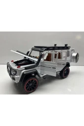Mercedes G Jip Diecast Metal Model Oyuncak Araba 23 Cm Sesli Işıklı Kaput Bagaj Kapılar Açılabilen - 4