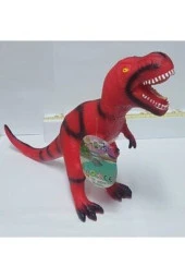 Kırmızı Işıklı Sesli 47 Cm Soft Dinazor Oyuncak - 1