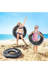 Yetişkinler Için Büyük Boy Radyal Deniz Havuz Can Simiti 91 cmÇapında - 3