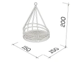 Ahşap Salıncak Bade Klasik Spider - 4