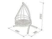 Ahşap Salıncak Bade Klasik Spider - 3