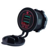 Araç/Tekne/Motosiklet için ( Quick ) HIZLI ŞARJ Kırmızı Renk - 1
