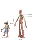 Bambam Avengers Yenilmezler Figür Oyuncak Groot & Roket Rakun 16 Cm. - 2