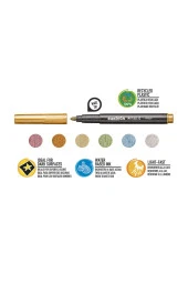 Jumbo Keçeli Boya Kalemi Metalik 6’lı - 4