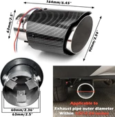 Ayarlanabilir Akrapoviç Eksoz Ucu 90MM Tekli Açık Ağızlı - 3