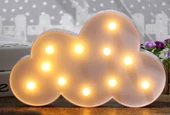 Led Işık Bulut Gece Lambası Dekoratif Led Aydınlatma - 4