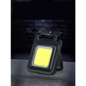Mini 30 Ledli  Mıknatıslı Anahtarlık Flash Kamp Lambası Askılı Kapak Açacaklı Şarjlı Fener - 3