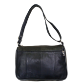 Hakiki Deri Kapaksız Fermuarlı Bayan Omuz Çantası thumbnail 2