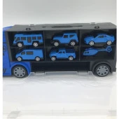 King Kids 6 Mini Araç ve Taşıyıcı Kamyon Mavi LAL 2015 - 5