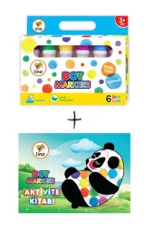 Dot Markers 6'lı Aktivite Kitabı Seti - 1