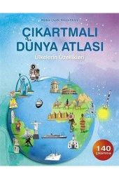 Çıkartmalı Dünya Atlası - Ülkelerin Özellikleri Alice Pearcey - Alice Pearcey,fiona Patchett - 1