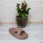 Akınalbella 408 Camel Renk Çapraz eva Hafif Rahat Bayan Terlik thumbnail 6