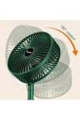 Torima F-06 Yeşil Mini Fan Vantilatör Teleskopik Masa Fan - 4