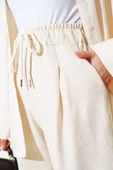 Bel Lastik Tensel Pantolon Bej thumbnail 4