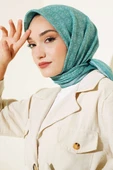 MK Desen Soft Eşarp Mint Yeşili - 1