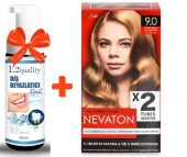 E2'quality Diş Beyazlatıcı Köpük + Nevaton Kalıcı Krem Saç Boyası 9.0 Çok Açık Kumral - 1