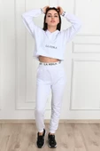Kadın yazı baskılı eşofman takımı 3685-23 - 7